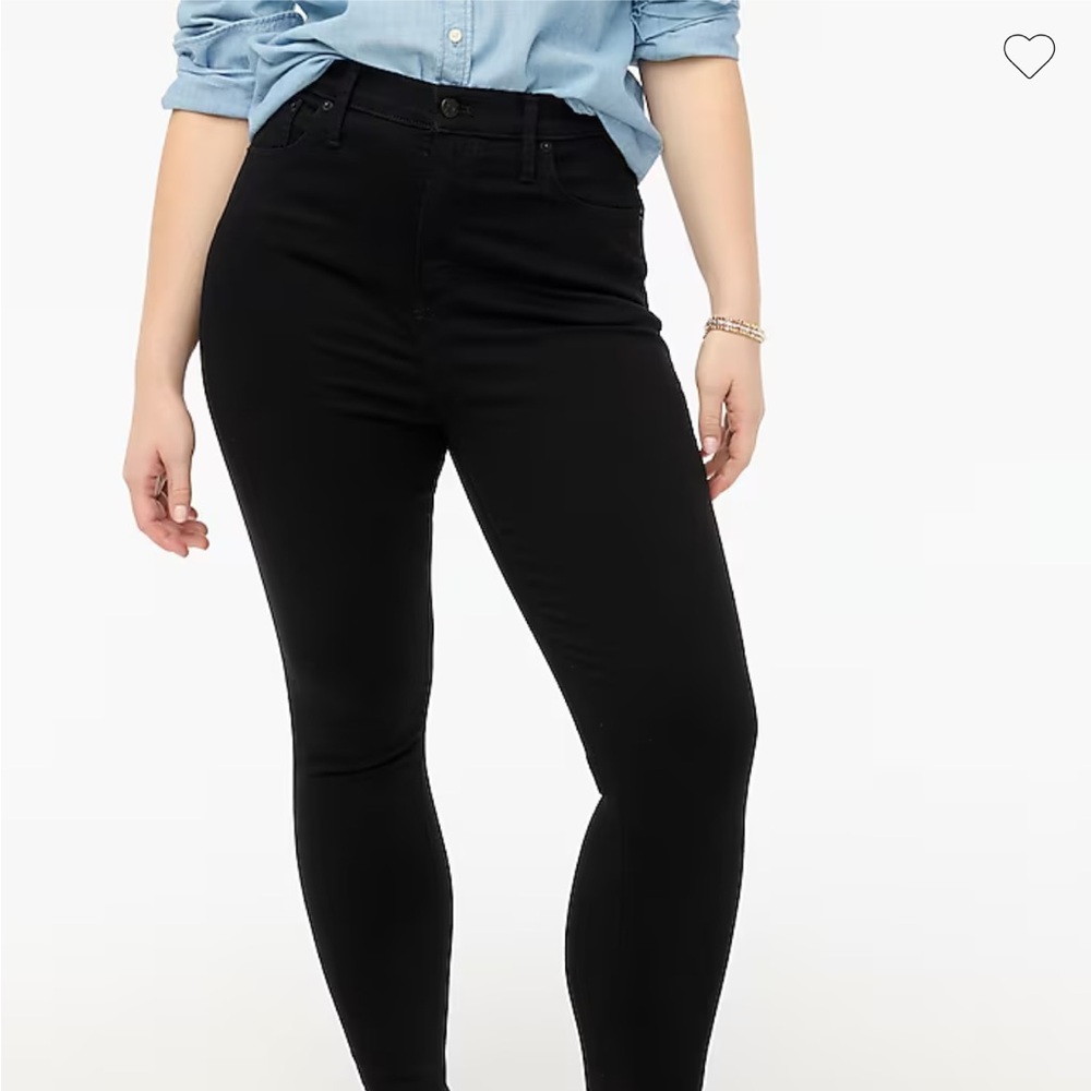 J. Crew 10" high-rise black skinny jean